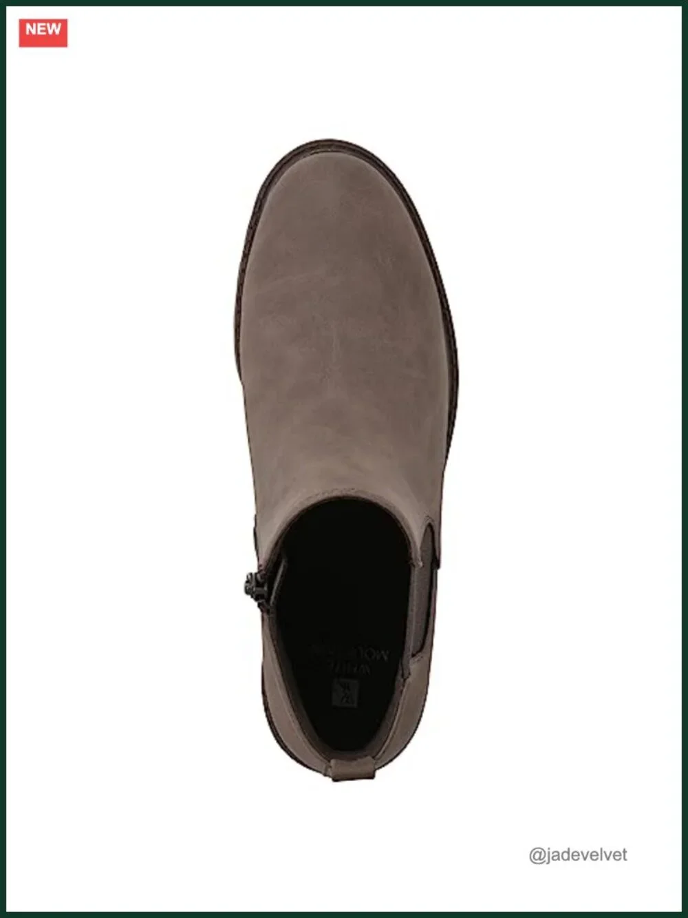 Caching Block Heel Chelsea Bootie with Inside Zipper